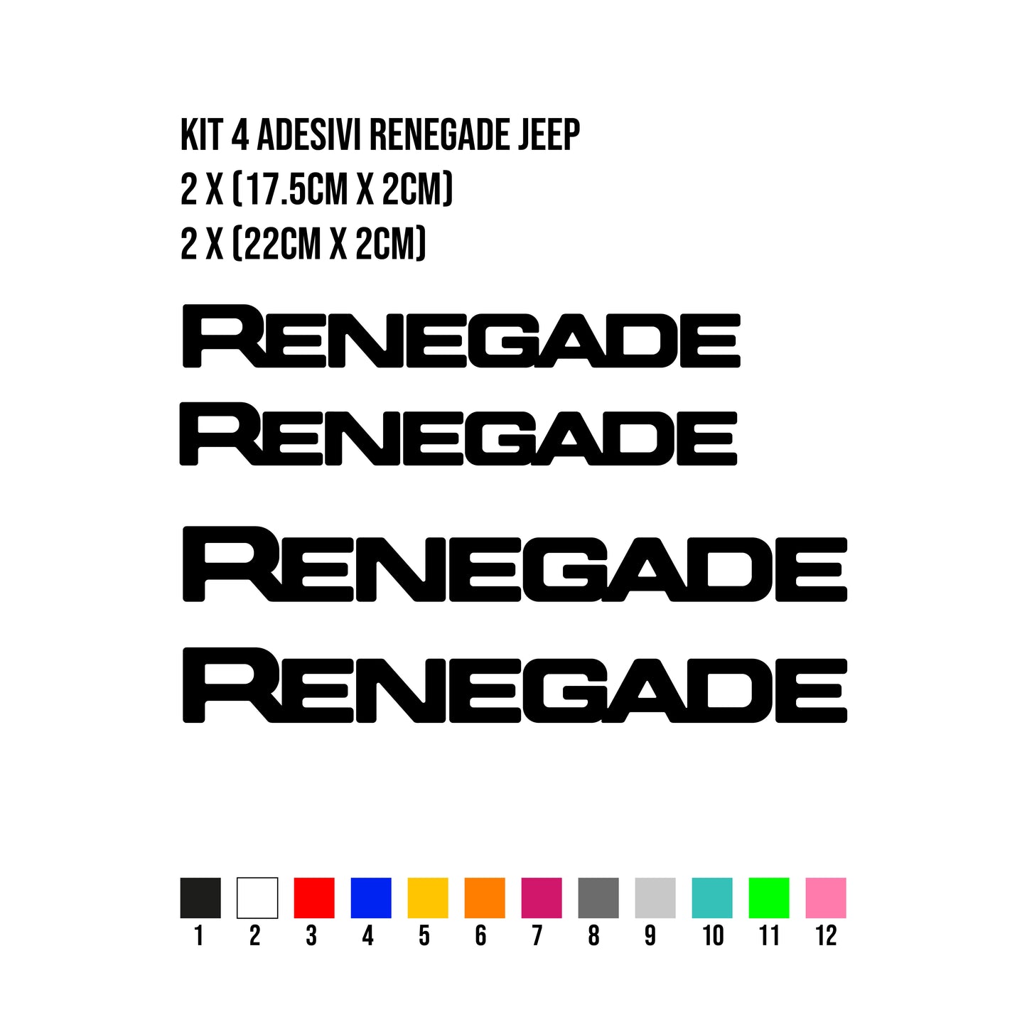 Adesivi Kit Renegade