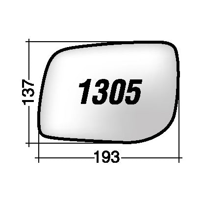 Vetro SPECCHIO RETROVISORE Sinistro SX LAND ROVER RANGE ROVER 1995-2003
