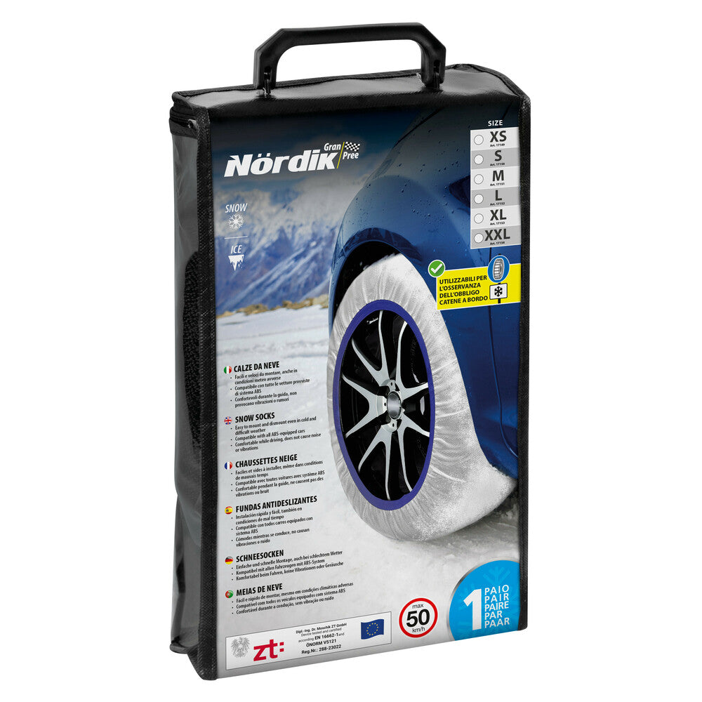 Coppia di calze da neve per auto - Nördik - Omologate EN16662-1:2020
