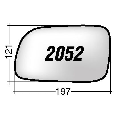 Vetro SPECCHIO RETROVISORE Destro DX JEEP GRAND CHEROKEE 1999-2004