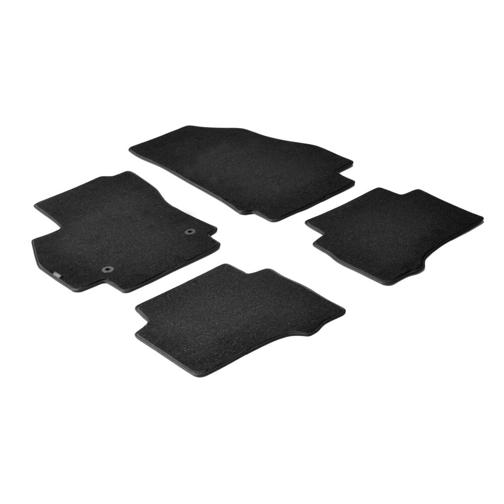 23044 - Set tappeti su misura in moquette - compatibile per Citroen Nemo 5p (12/08>03/14) - Citroen Nemo Van (12/08>03/14) - Fiat Fiorino (11/07>) - Fiat Qubo 5p (09/08>05/20) - Peugeot Bipper (05/08>09/17) - Peugeot Bipper Tepee (03/09>12/17)