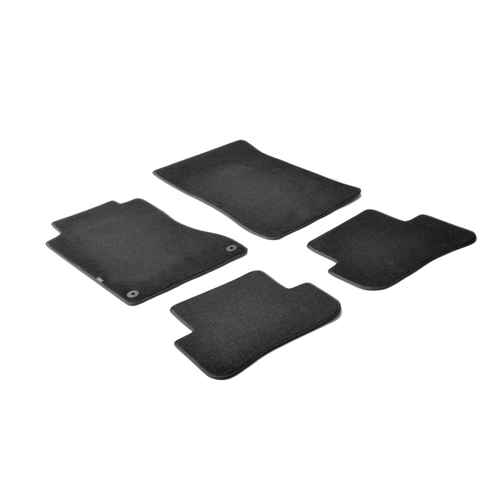 23100 - Set tappeti su misura in moquette - compatibile per Mercedes Classe C 4p (05/00>01/07) - Mercedes Classe C sw (04/01>12/07)