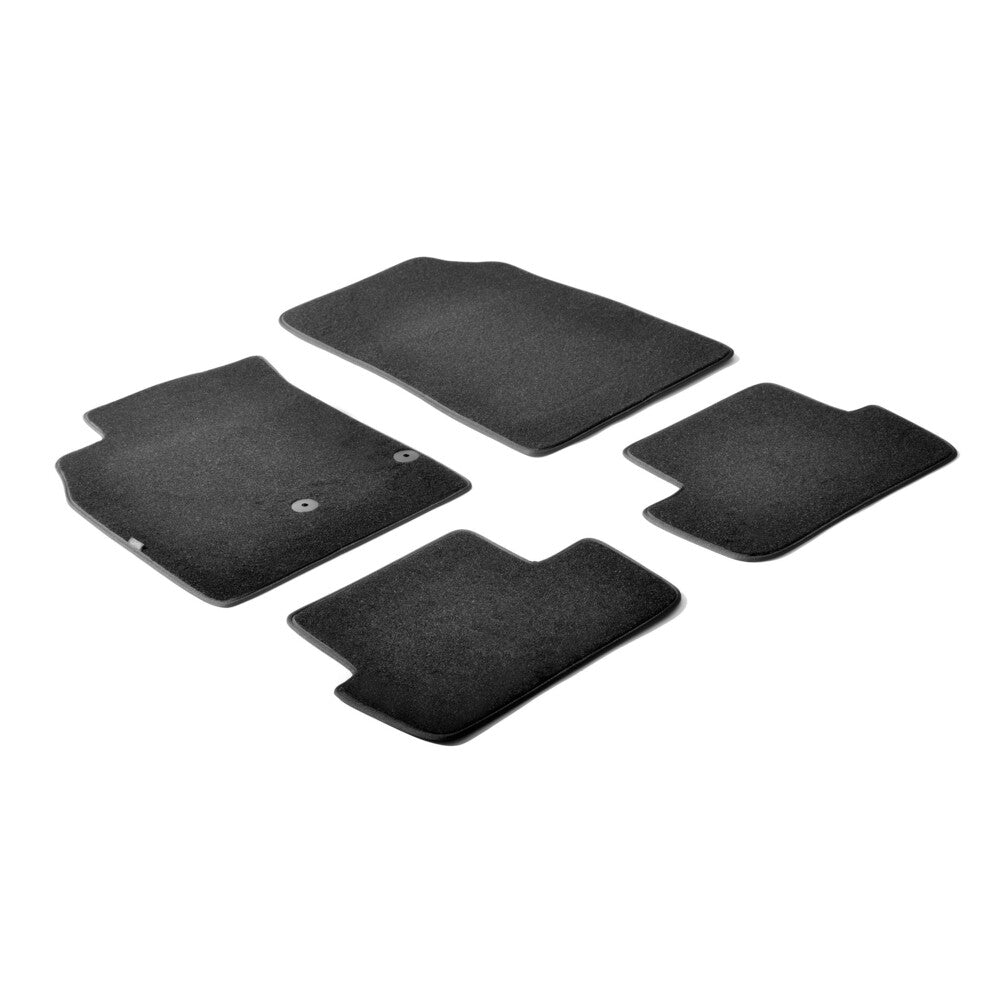 23182 - Set tappeti su misura in moquette - compatibile per Renault Megane III 5p (11/08>12/15) vano sotto tap. - Renault Megane III Coupé (03/09>12/15) vano sotto tap. - Renault Megane III Sportour (09/09>09/16) vano sotto tap.