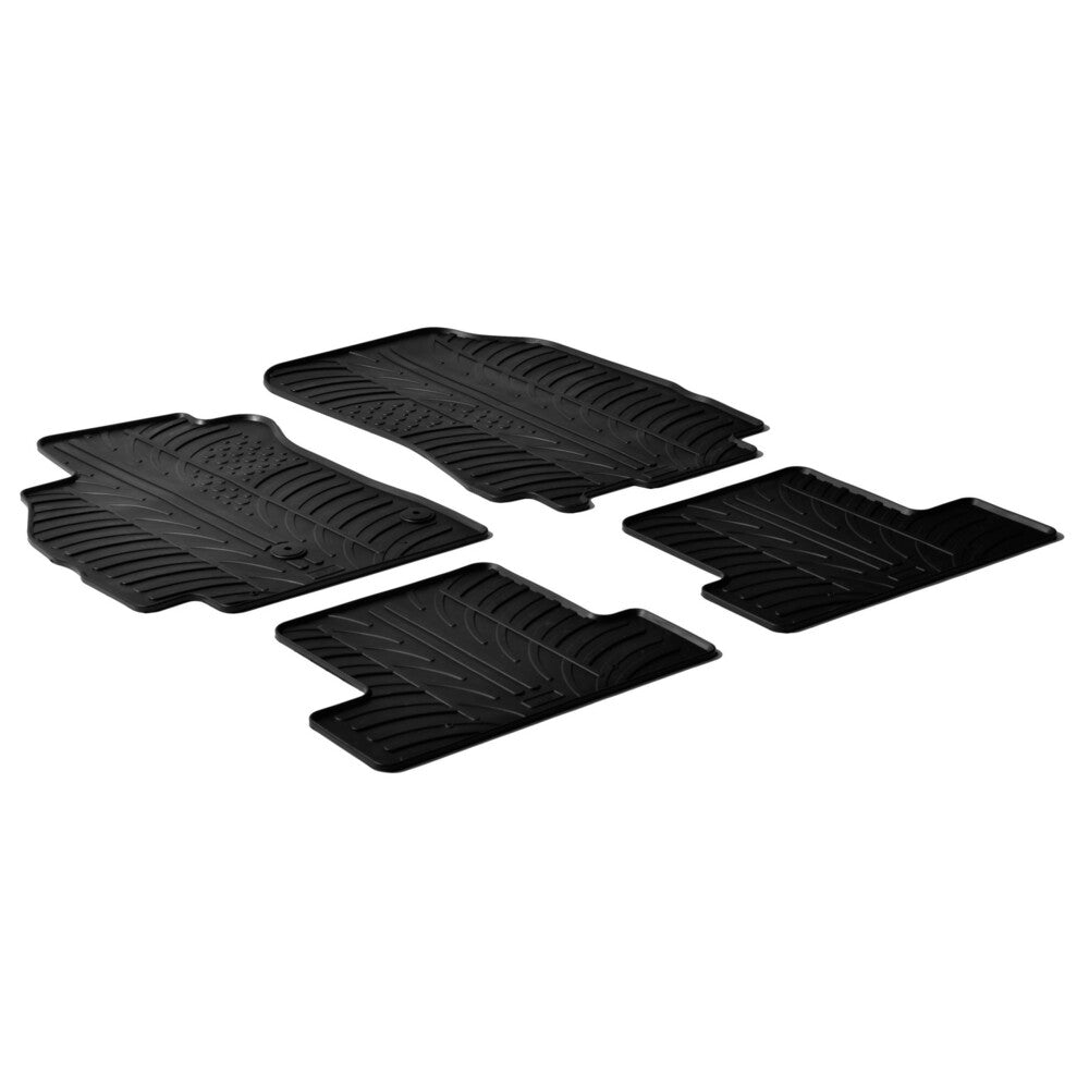 24305 - Set tappeti su misura in gomma - compatibile per Renault Megane III 5p (11/08>12/15) - Renault Megane III Coupé (03/09>12/15)