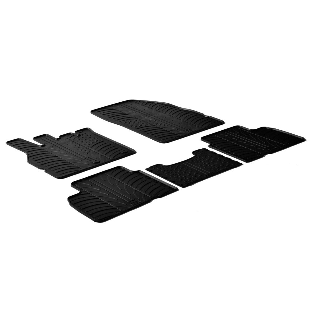 24306 - Set tappeti su misura in gomma - compatibile per Renault Scenic 7 posti (05/09>10/16) - Renault Scenic X-Mod 5 posti (09/09>09/16)