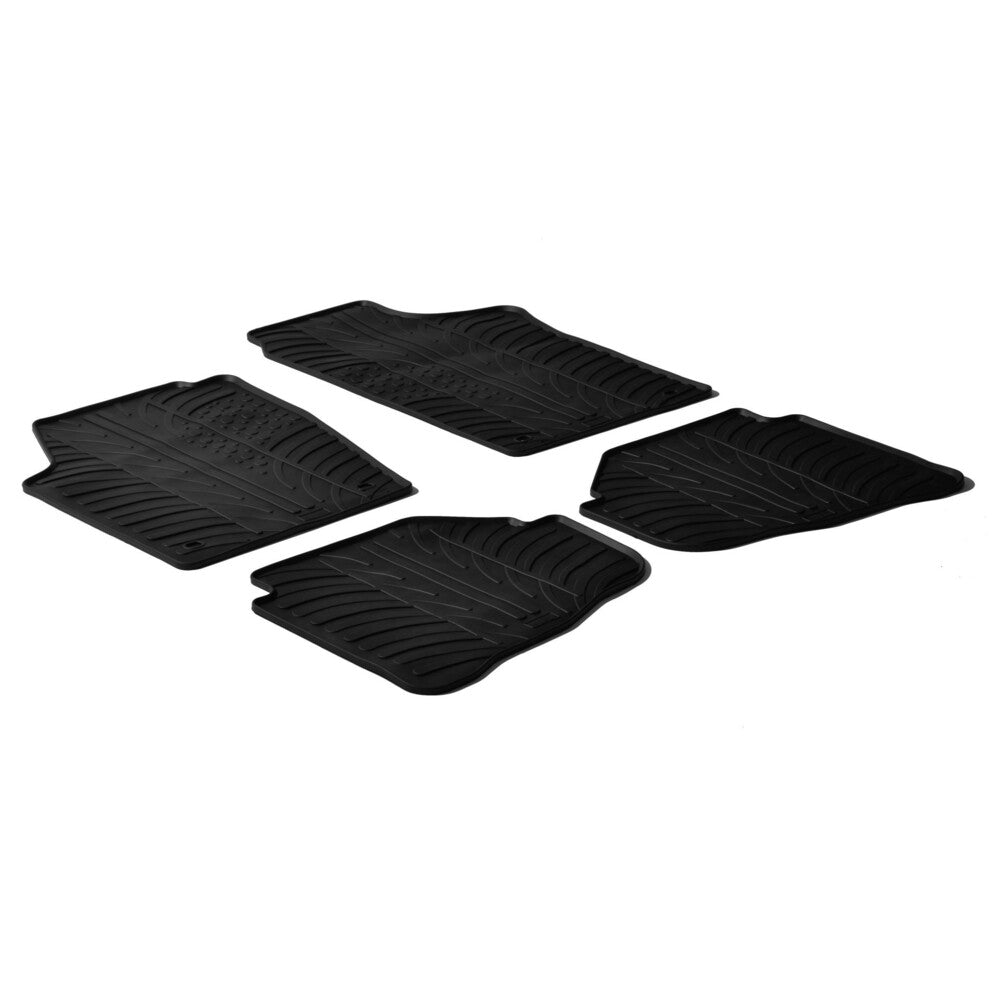 24310 - Set tappeti su misura in gomma - compatibile per Volkswagen Fox 3p (05/05>12/10)