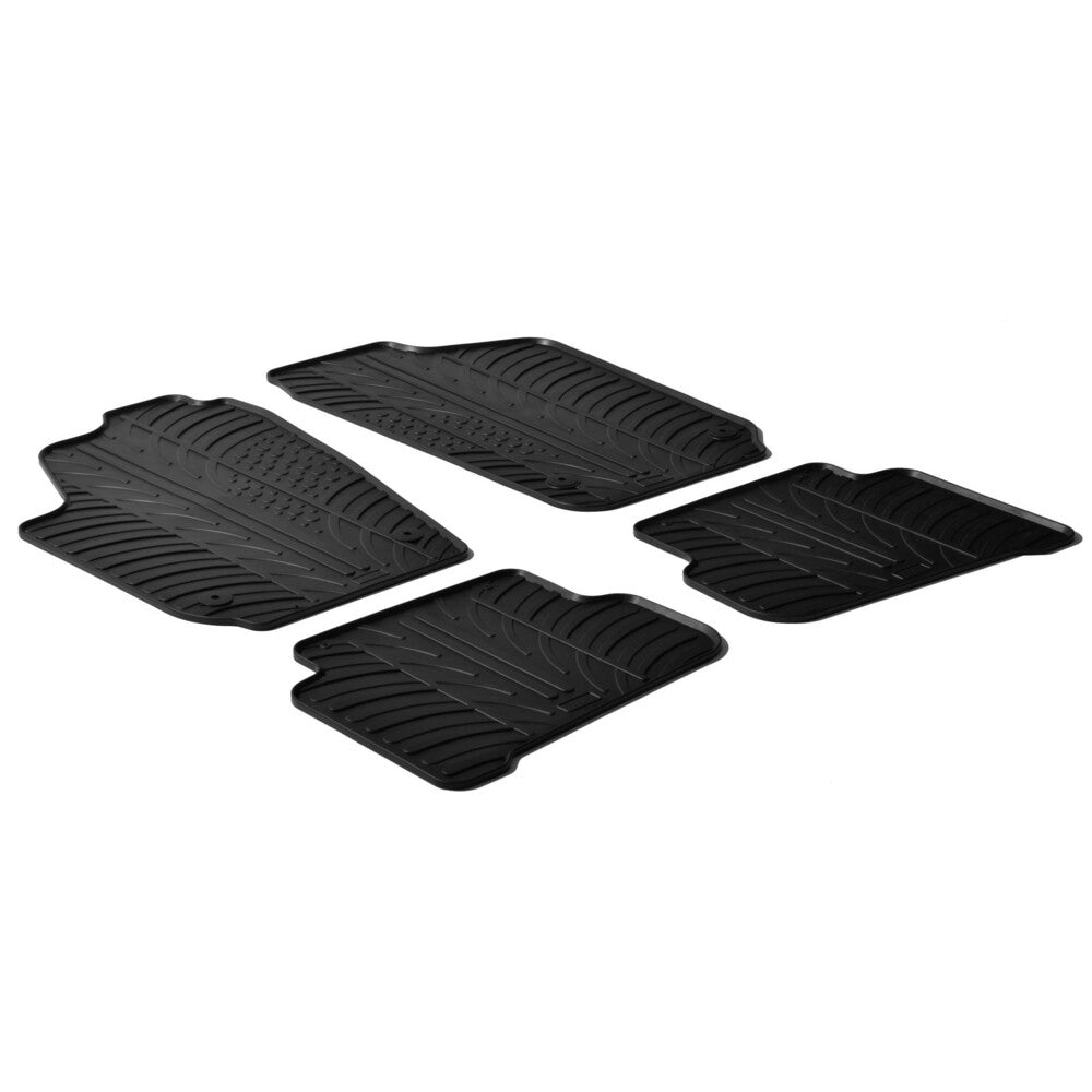 24315 - Set tappeti su misura in gomma - compatibile per Volkswagen Polo 3p (09/09>09/17) - Volkswagen Polo 5p (09/09>09/17)