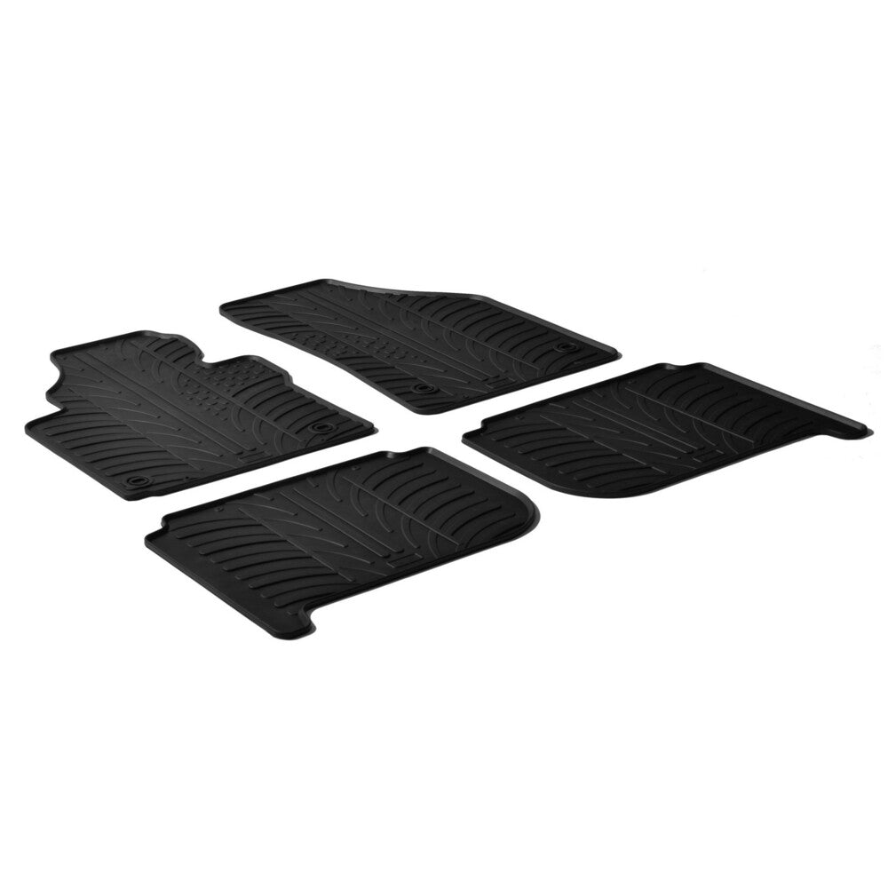 24317 - Set tappeti su misura in gomma - compatibile per Volkswagen Touran (05/03>08/15)