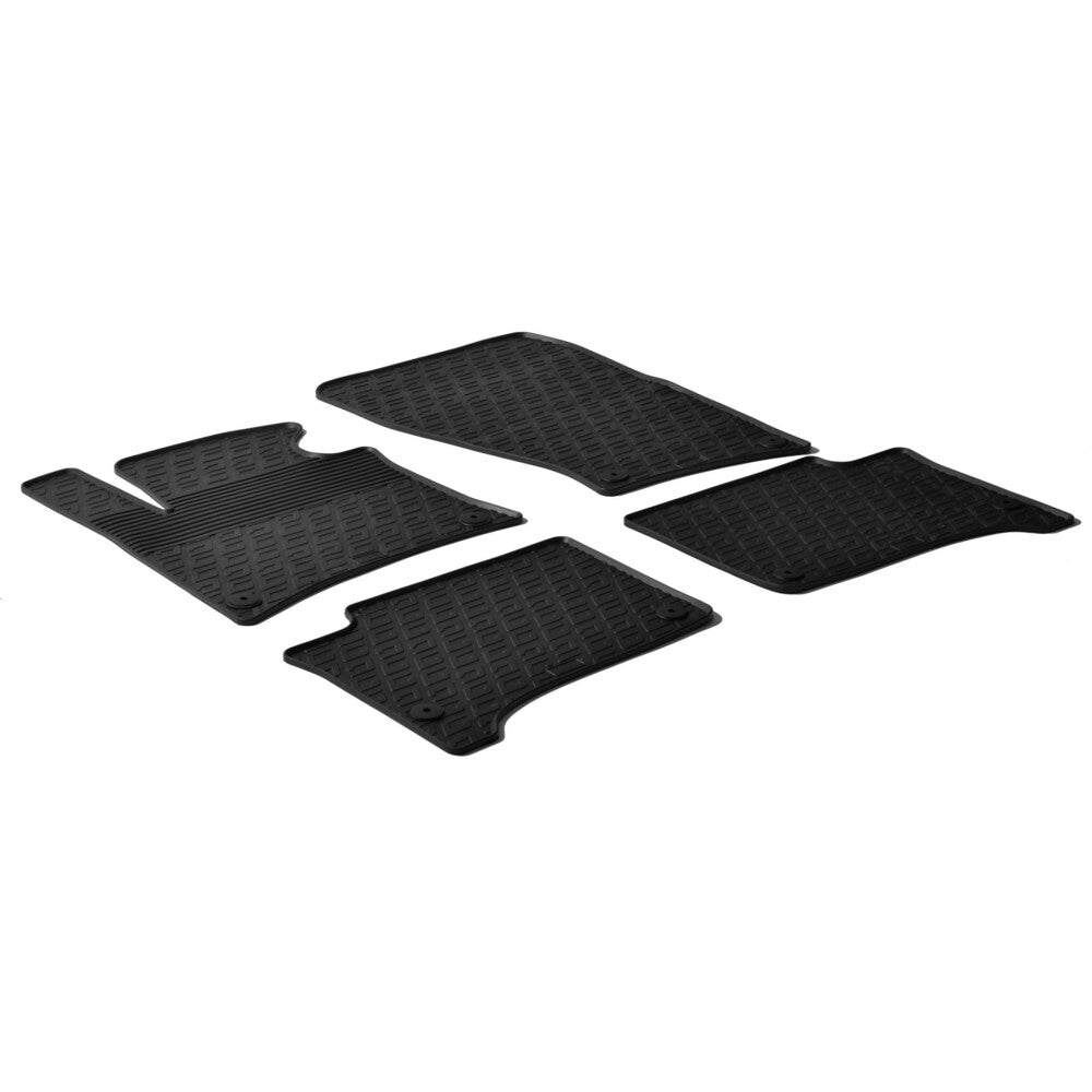 24318 - Set tappeti su misura in gomma - compatibile per Porsche Cayenne (02/10>12/17) - Volkswagen Touareg (05/10>06/18)