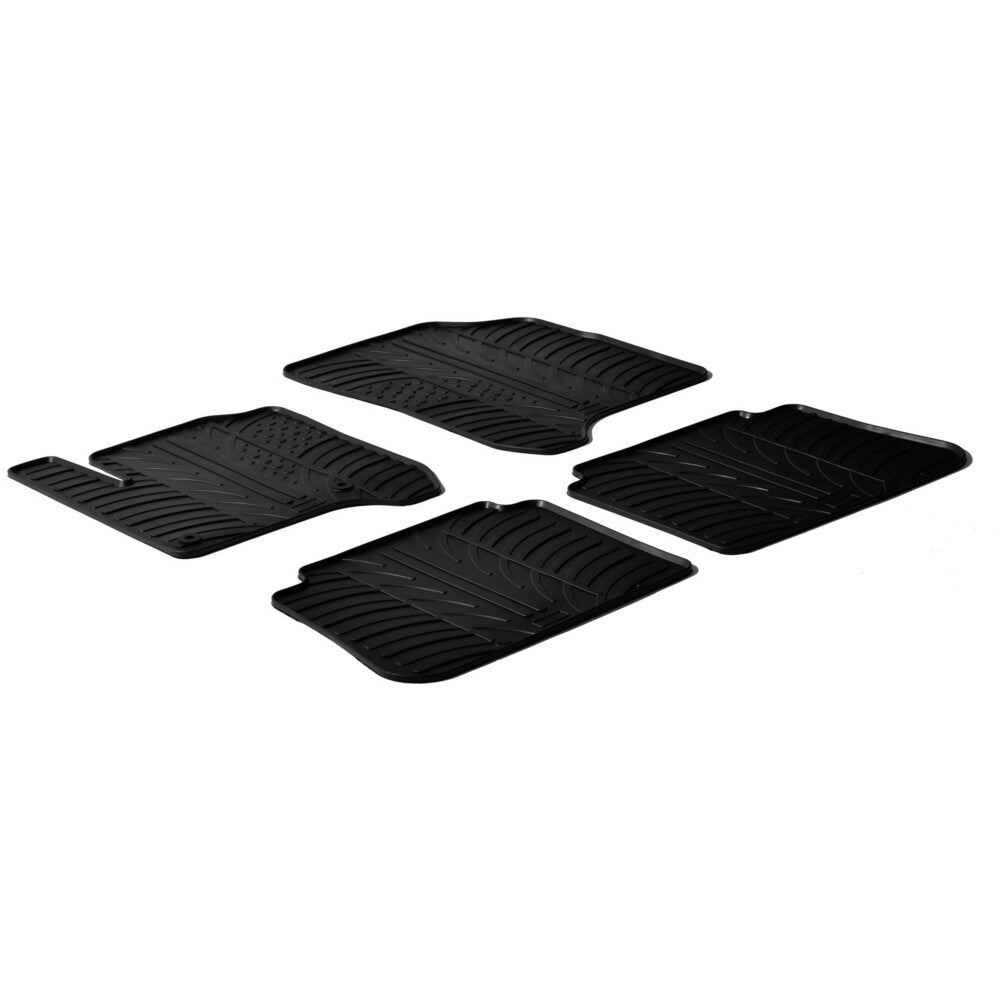 24338 - Set tappeti su misura in gomma - compatibile per Citroen C3 Picasso (01/09>03/17)