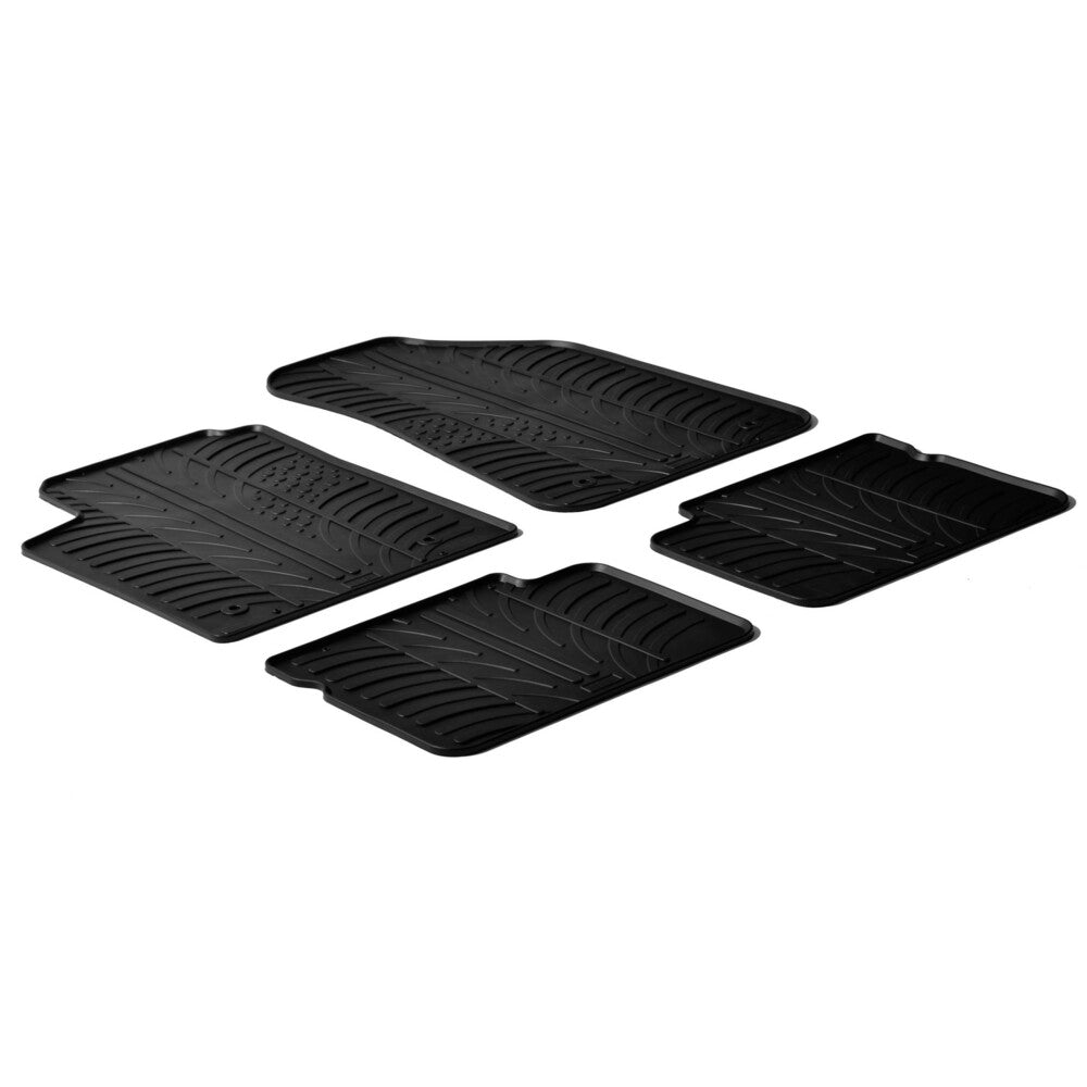 24341 - Set tappeti su misura in gomma - compatibile per Fiat Bravo (02/07>11/15) - Lancia Delta (06/08>06/15)