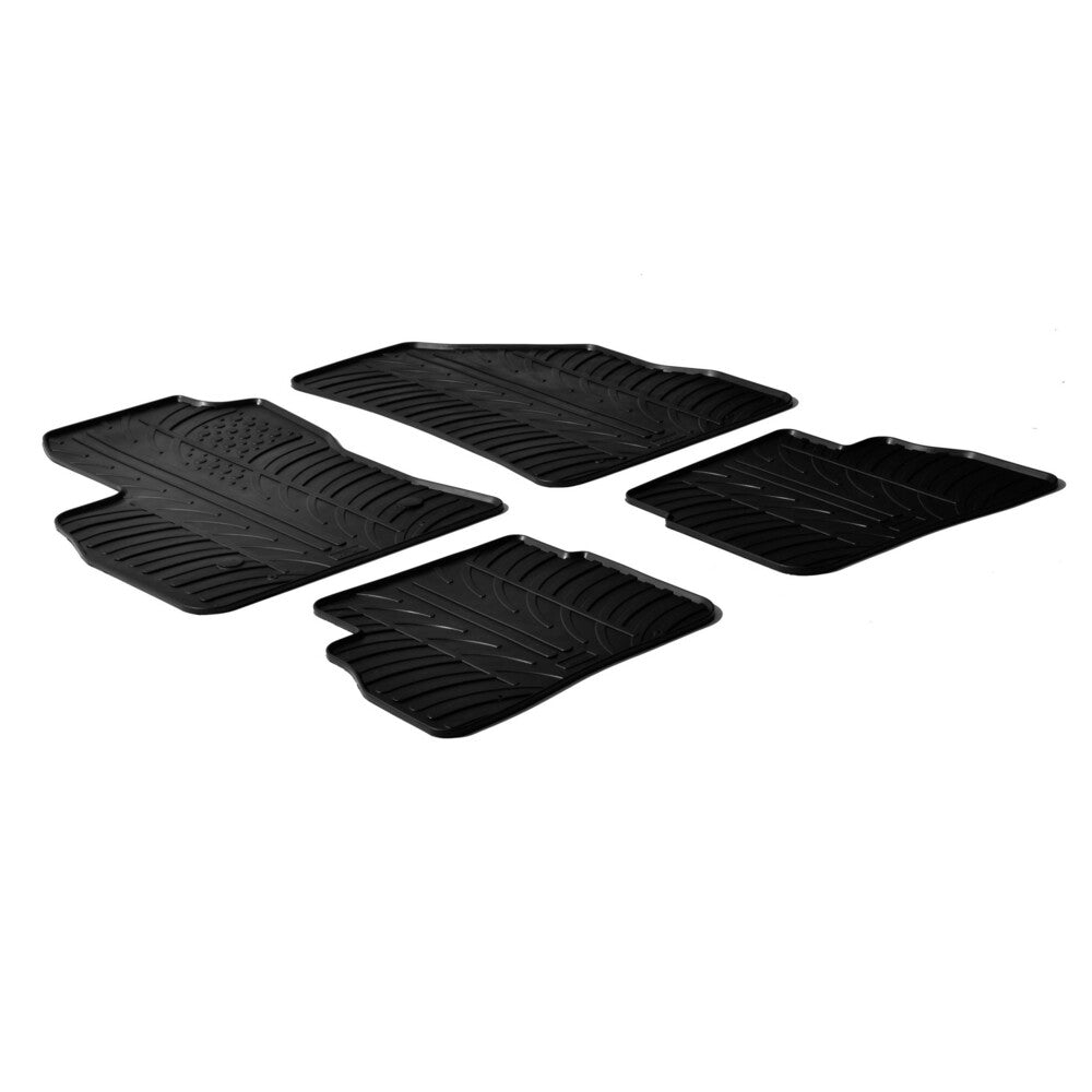 24348 - Set tappeti su misura in gomma - compatibile per Fiat Doblò 5p (01/10>07/22) - Opel Combo Tour (04/12>12/17)