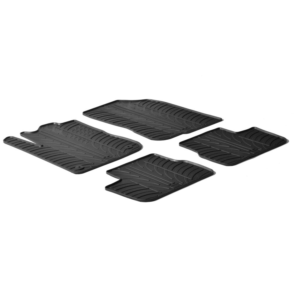 24357 - Set tappeti su misura in gomma - compatibile per Peugeot 208 3p (04/12>07/18) - Peugeot 208 5p (04/12>10/19)