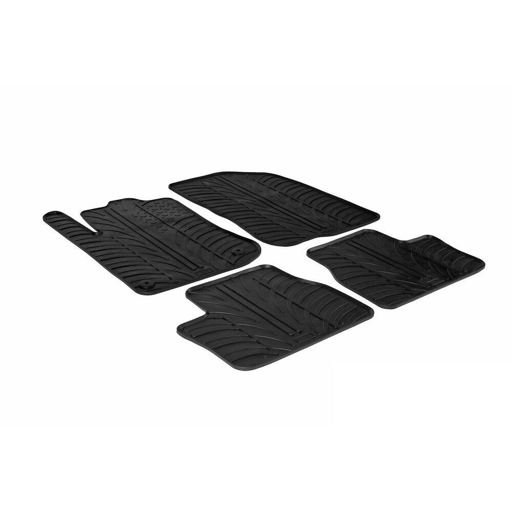24358 - Set tappeti su misura in gomma - compatibile per Peugeot 2008 (06/13>11/19)