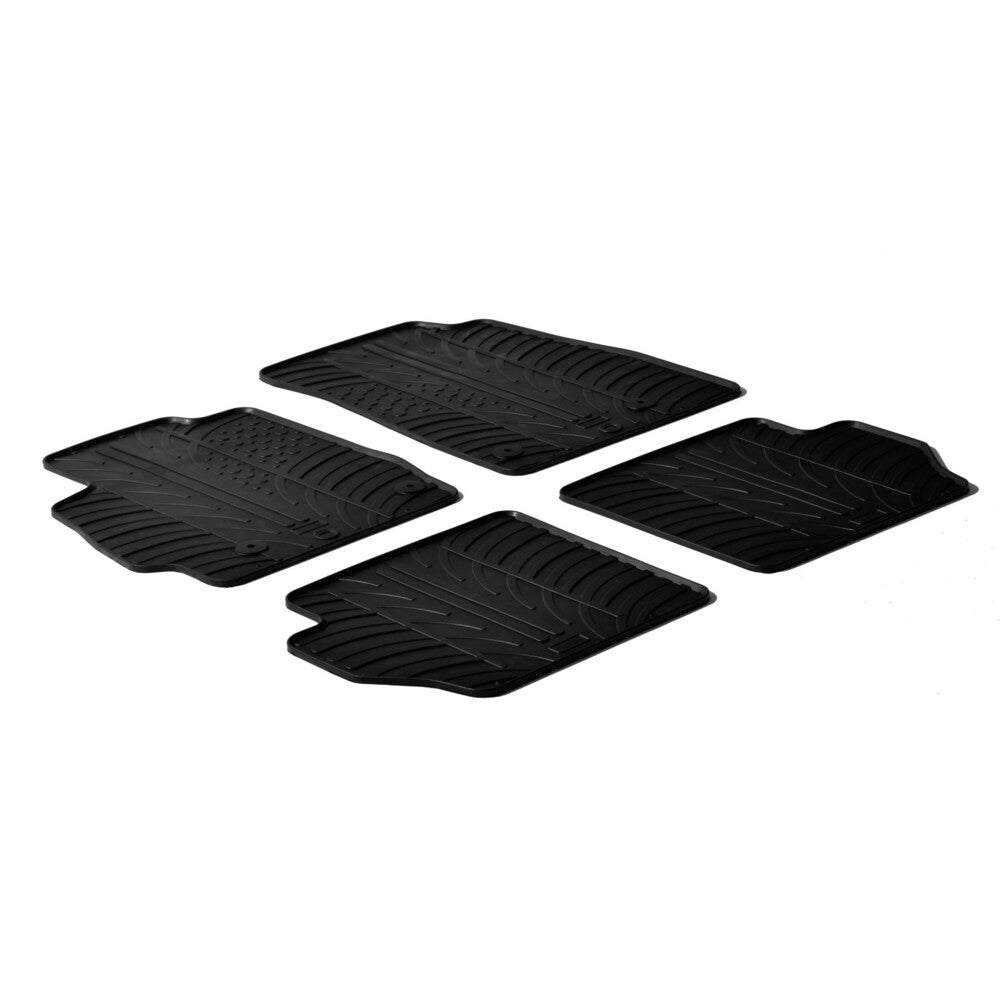24367 - Set tappeti su misura in gomma - compatibile per Mazda 2 3p (10/07>02/15) - Mazda 2 5p (10/07>02/15)