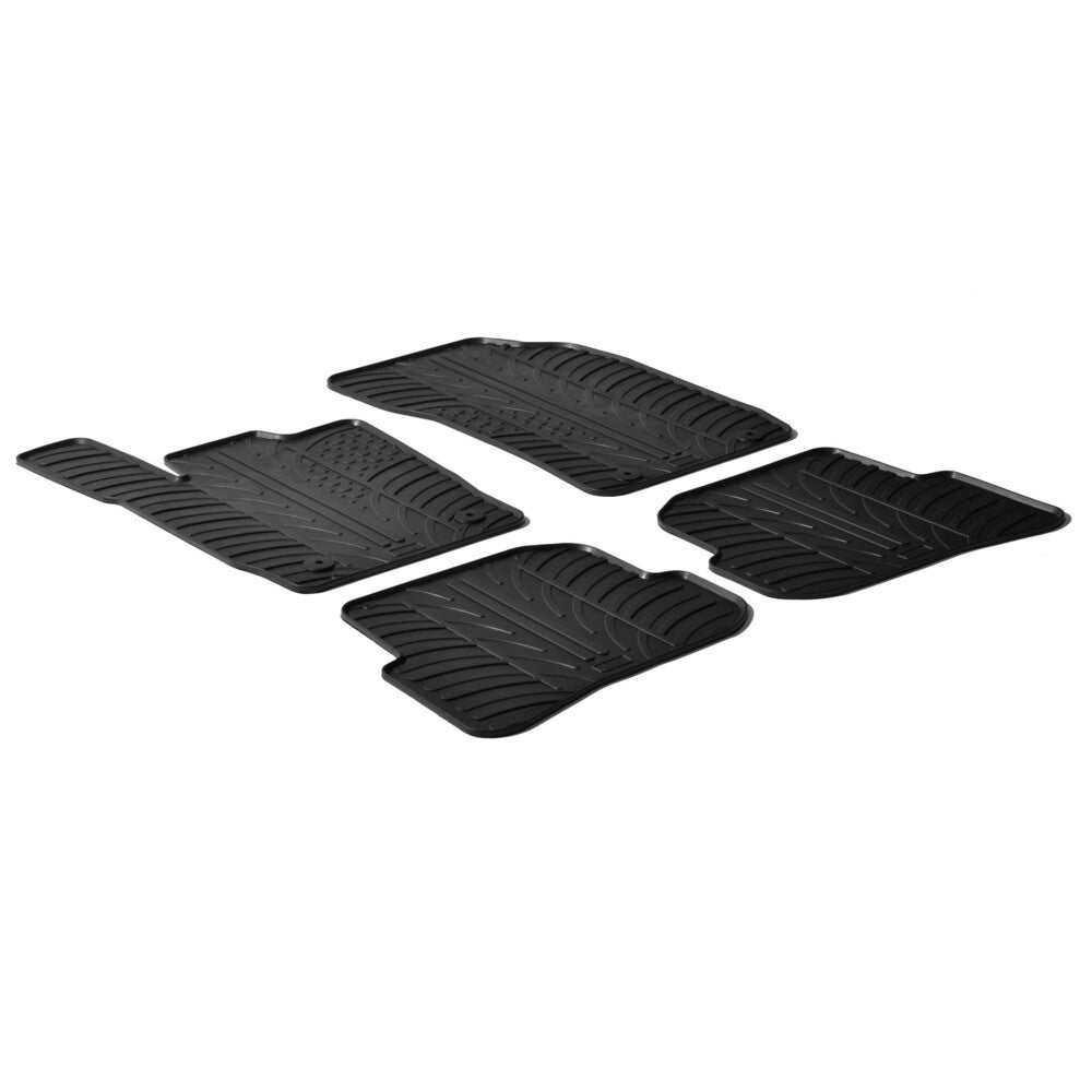 24374 - Set tappeti su misura in gomma - compatibile per Audi A1 3p (09/10>10/18) - Audi A1 Sportback (02/12>10/18)