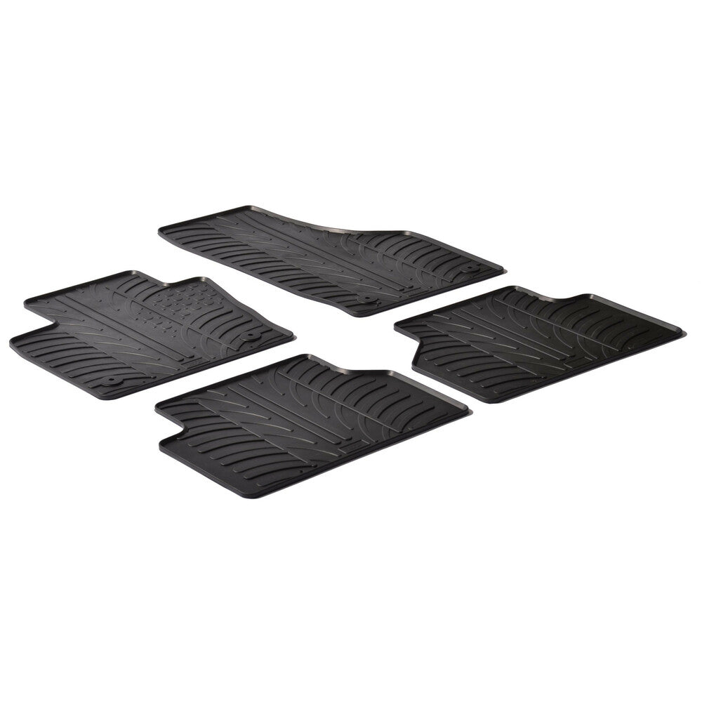 24377 - Set tappeti su misura in gomma - compatibile per Audi Q3 (10/11>12/18)