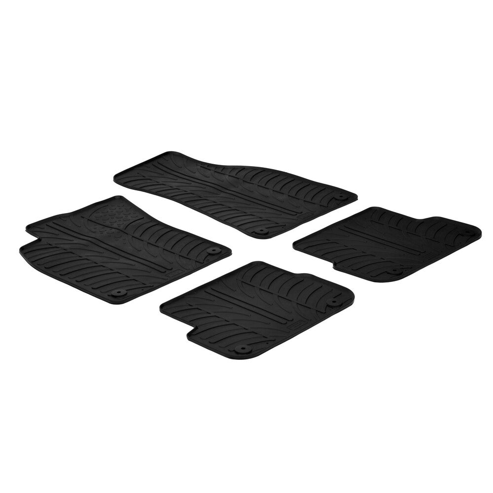 24379 - Set tappeti su misura in gomma - compatibile per Audi A6 4p (09/04>03/11)