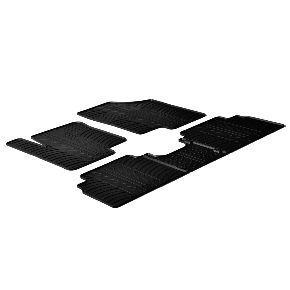 24397 - Set tappeti su misura in gomma - compatibile per Hyundai ix20 (11/10>12/20) - Kia Venga (02/10>11/19)
