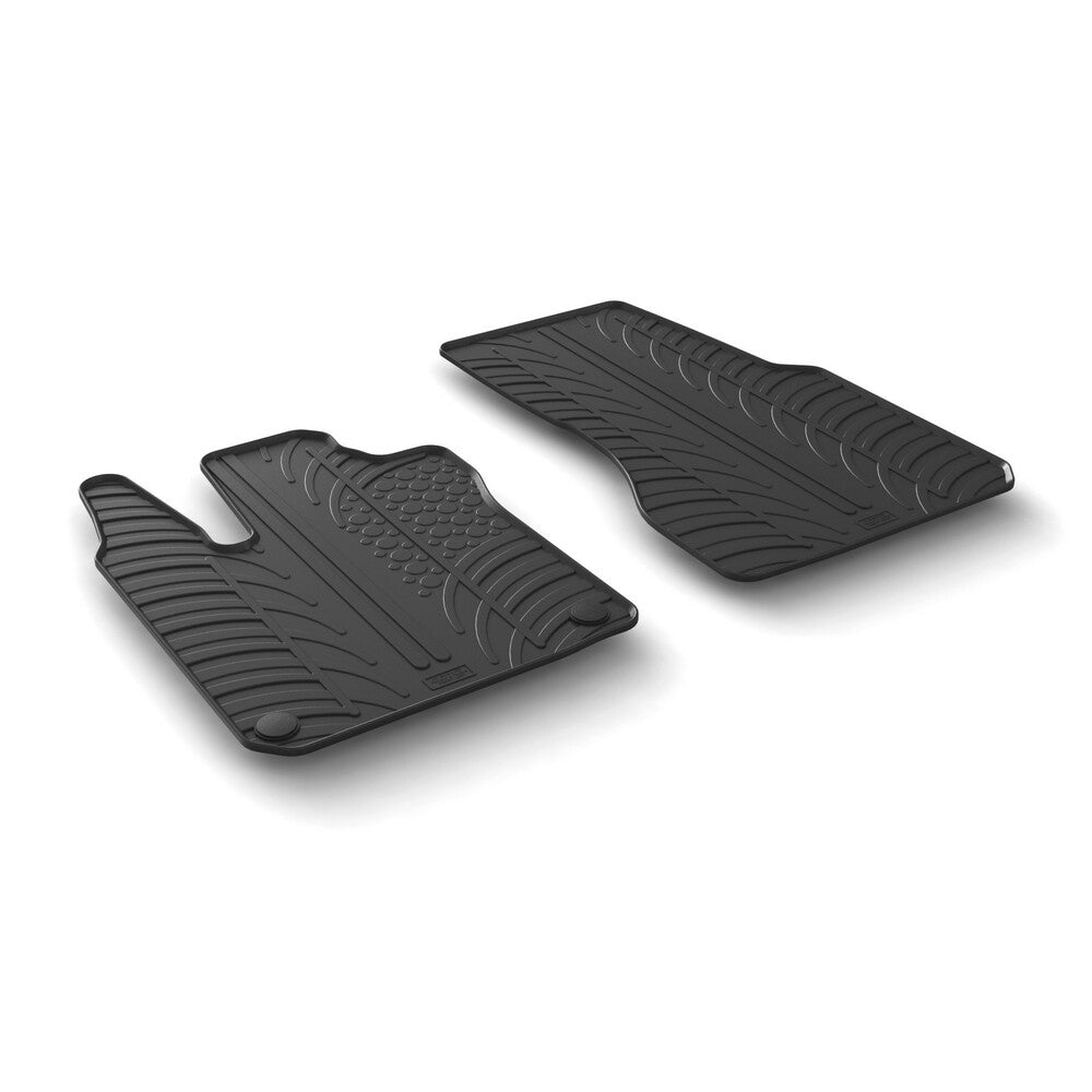 24401 - Set tappeti su misura in gomma - compatibile per Smart Fortwo (11/14>04/24) - Smart Fortwo Cabrio (03/16>04/24)