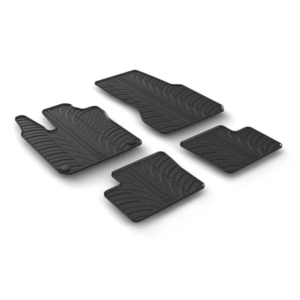24402 - Set tappeti su misura in gomma - compatibile per Smart Forfour (11/14>07/22)