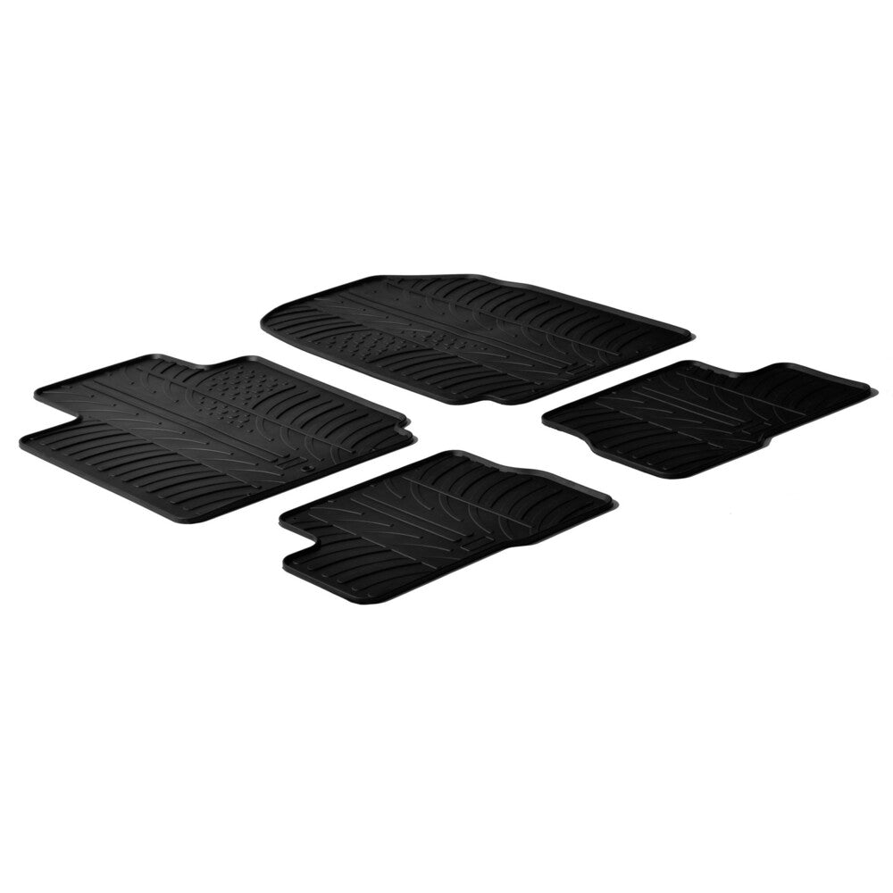 24412 - Set tappeti su misura in gomma - compatibile per Nissan Micra 3p (01/03>10/10) - Nissan Micra 5p (01/03>10/10)