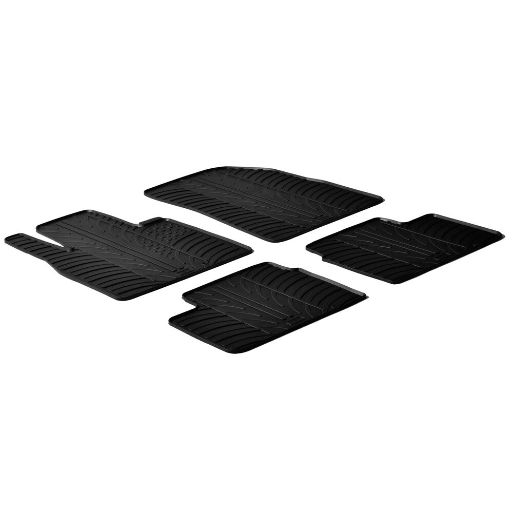 24414 - Set tappeti su misura in gomma - compatibile per Nissan Micra (11/10>02/17)