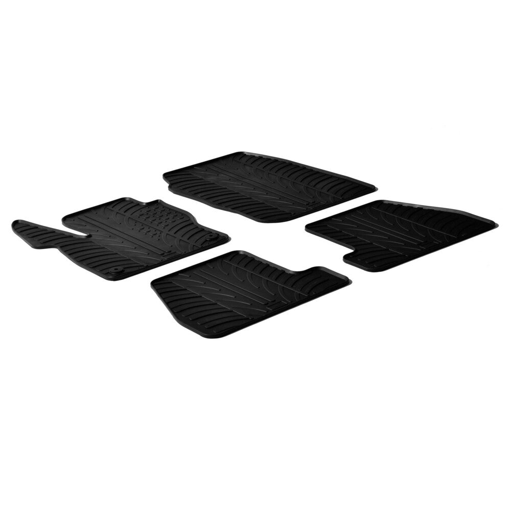 24416 - Set tappeti su misura in gomma - compatibile per Ford Focus 5p (03/11>10/14) - Ford Focus Wagon (06/11>10/14)