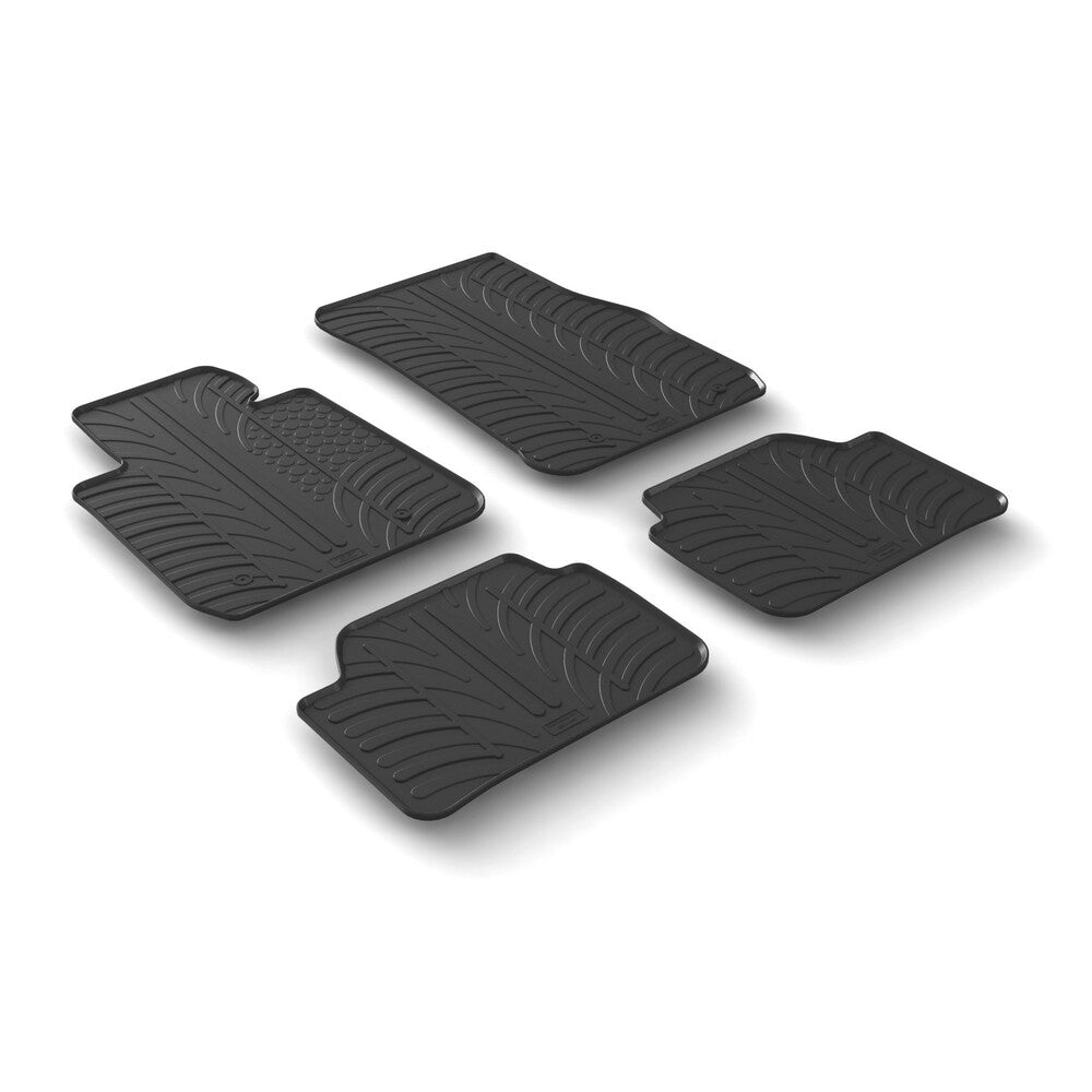 24434 - Set tappeti su misura in gomma - compatibile per Bmw Serie 1 (F20) (09/11>06/19) - Bmw Serie 1 (F21) (07/12>09/19)