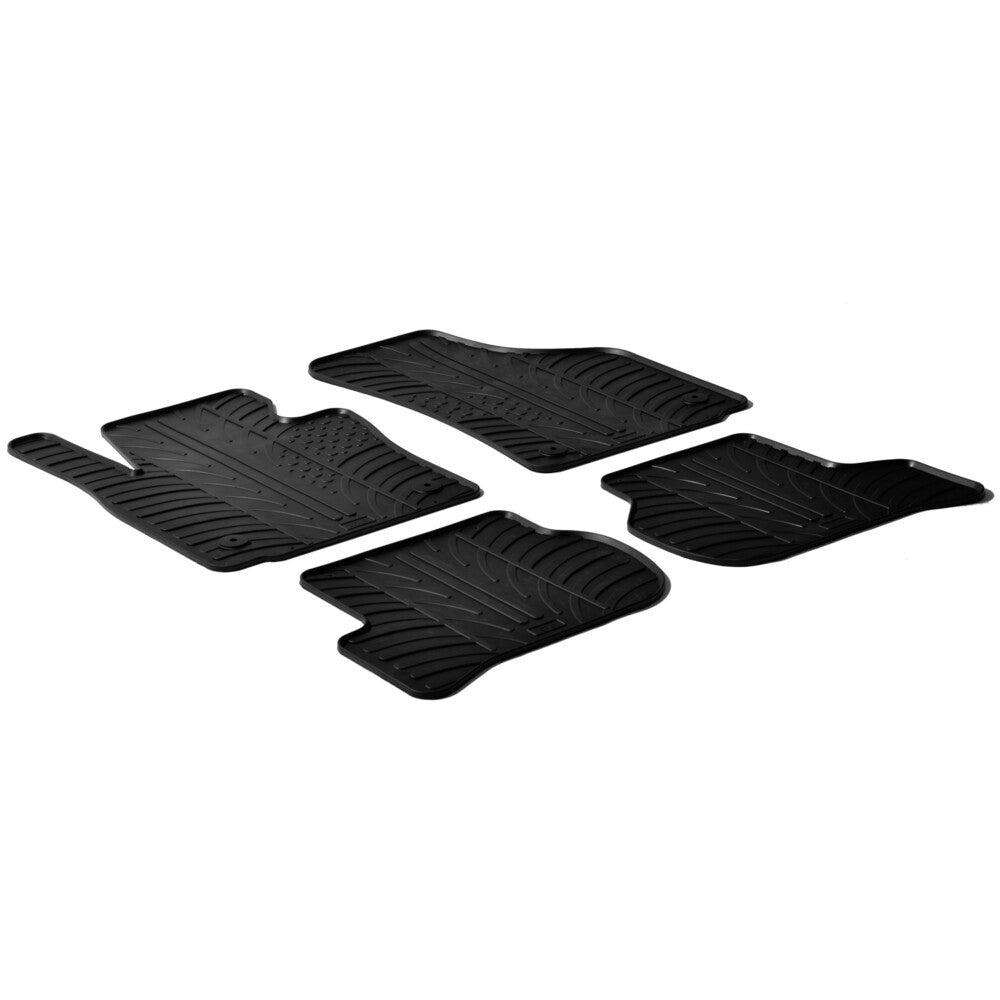 24451 - Set tappeti su misura in gomma - compatibile per Seat Leon (09/05>12/12)