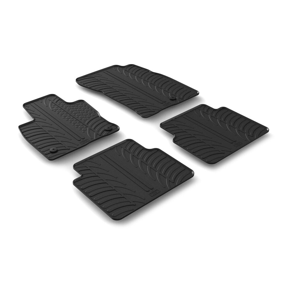 24458 - Set tappeti su misura in gomma - compatibile per Ford Kuga (11/19>)