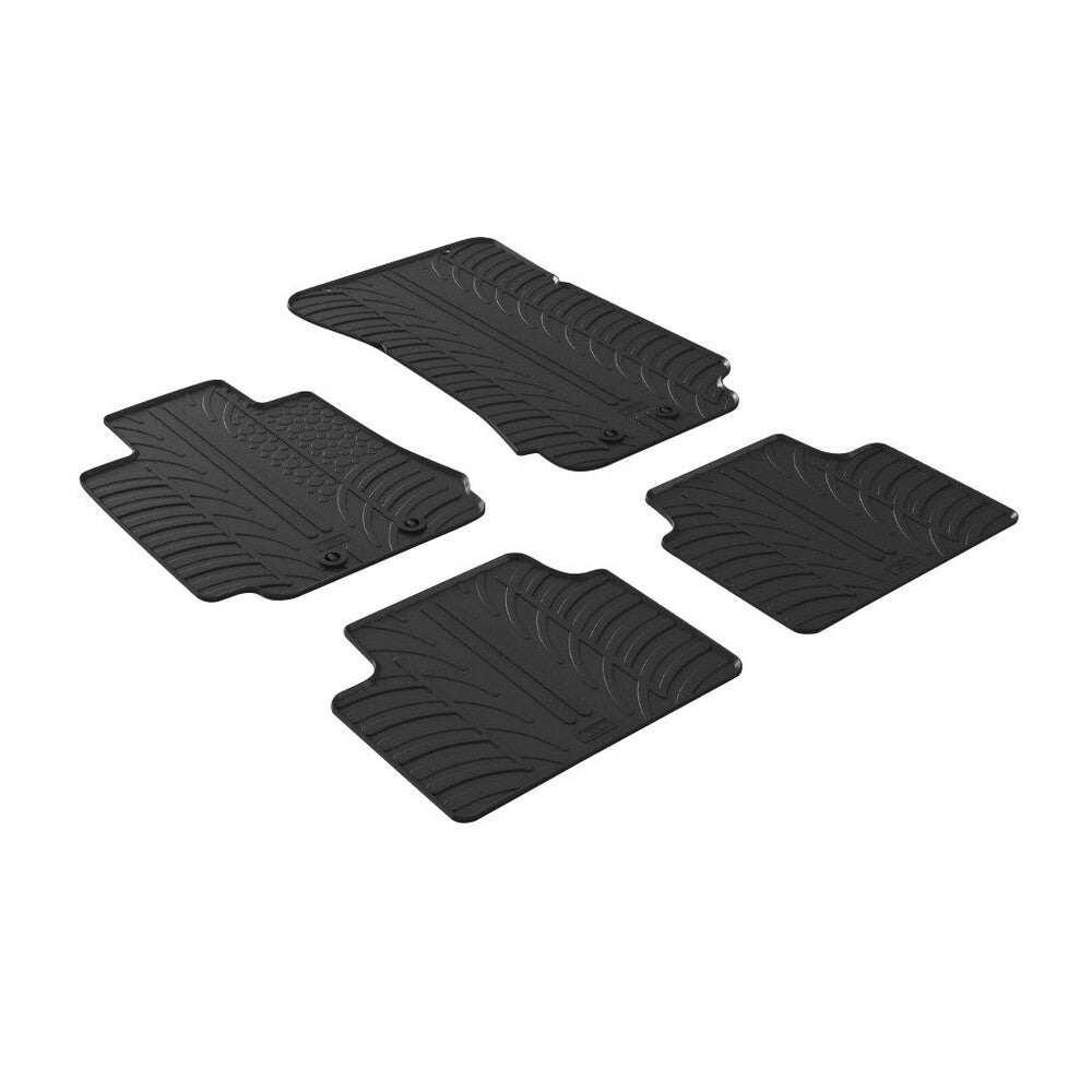 24464 - Set tappeti su misura in gomma - compatibile per Alfa Romeo Giulia (06/16>)