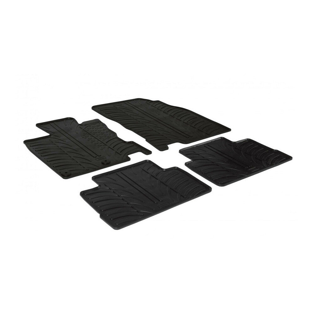 24467 - Set tappeti su misura in gomma - compatibile per Nissan Qashqai (02/14>03/21)