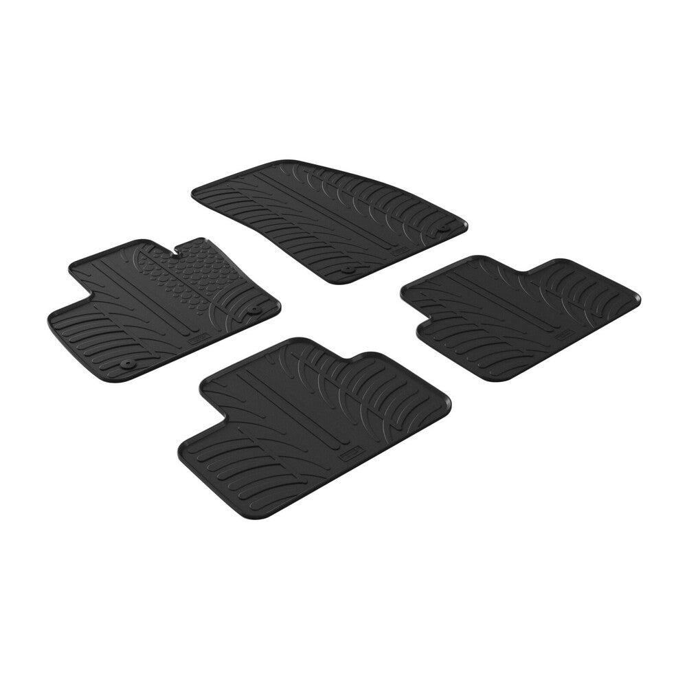 24474 - Set tappeti su misura in gomma - compatibile per Volvo XC40 (10/17>) automatico