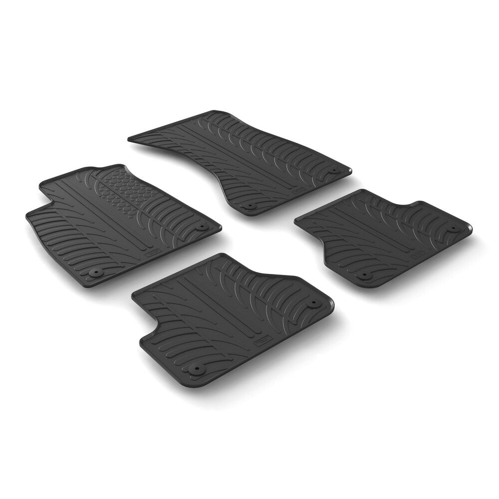 24477 - Set tappeti su misura in gomma - compatibile per Audi A4 4p (11/15>09/24) - Audi A4 Allroad (06/16>09/24) - Audi A4 Avant (11/15>10/24)