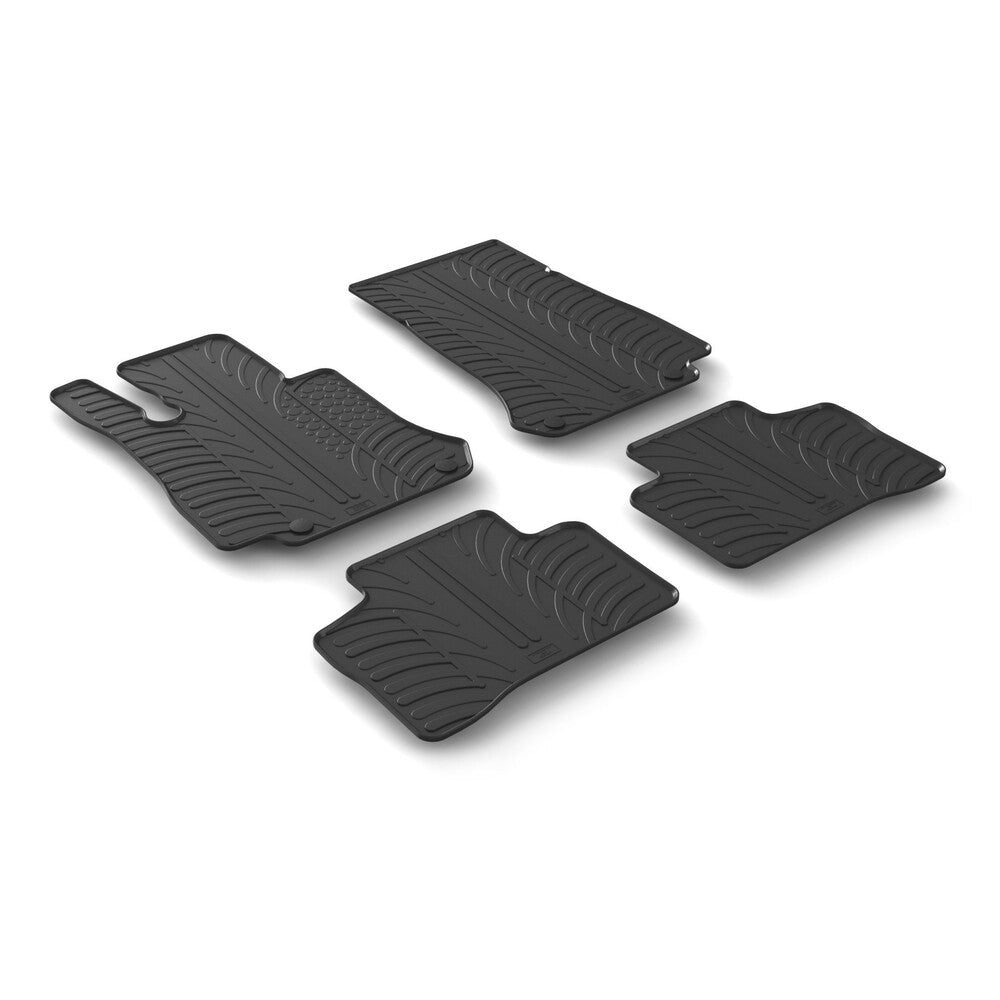 24479 - Set tappeti su misura in gomma - compatibile per Mercedes GLC (09/15>08/22) - Mercedes GLC Coupè (10/16>05/23)