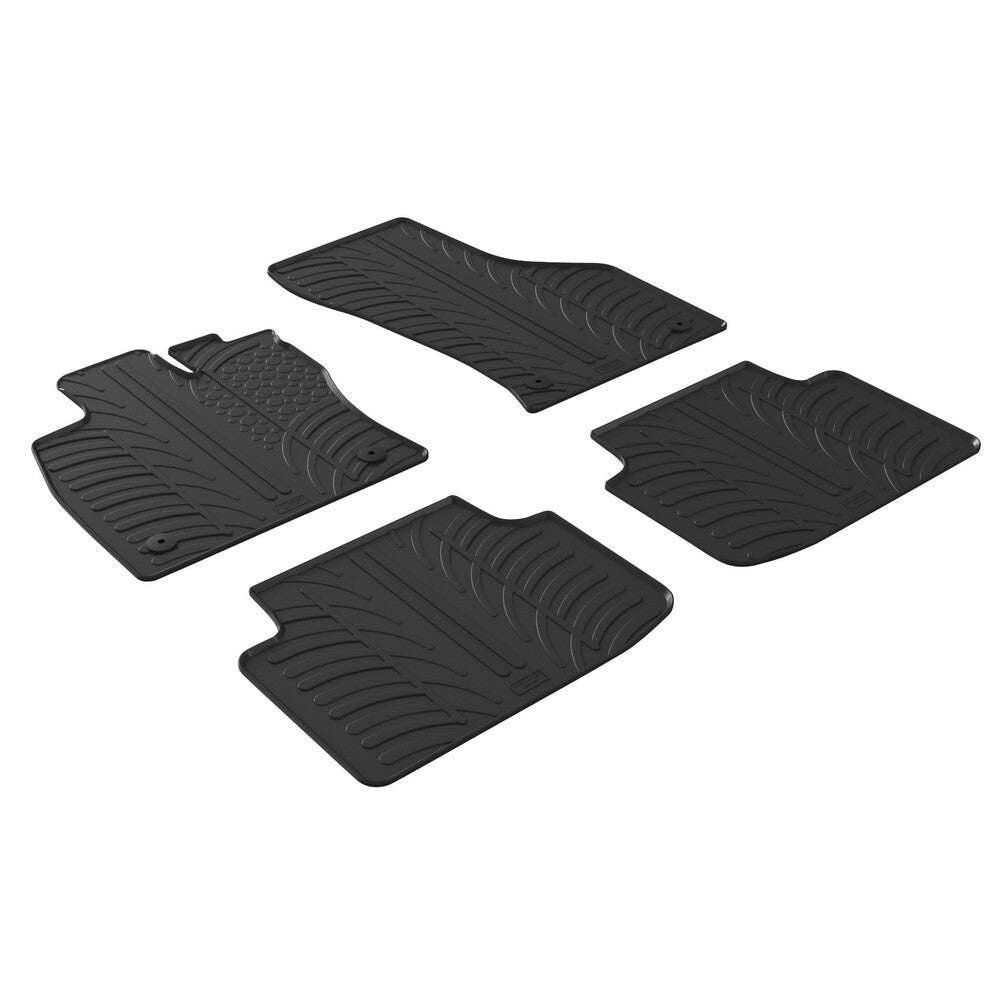 24481 - Set tappeti su misura in gomma - compatibile per Volkswagen Passat 4p (12/14>10/20) automatico - Volkswagen Passat Alltrack (10/15>) automatico - Volkswagen Passat Variant (11/14>11/23) automatico