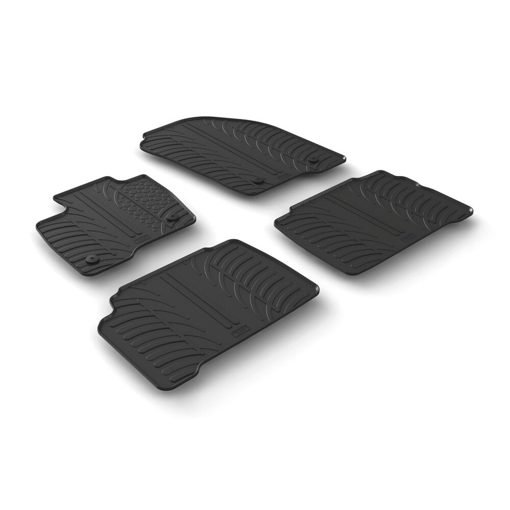 24484 - Set tappeti su misura in gomma - compatibile per Ford Galaxy (10/15>02/22)