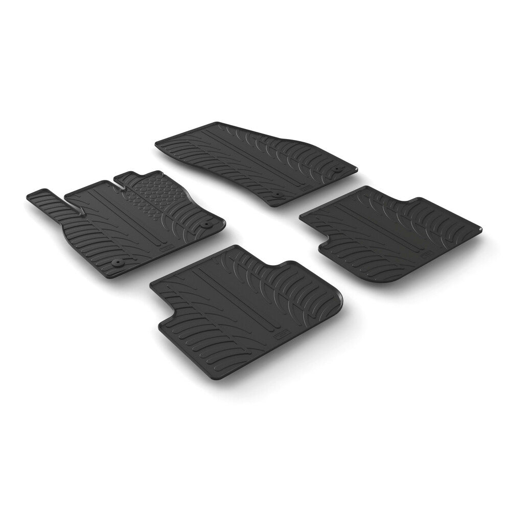 24489 - Set tappeti su misura in gomma - compatibile per Volkswagen Tiguan (05/16>11/23)