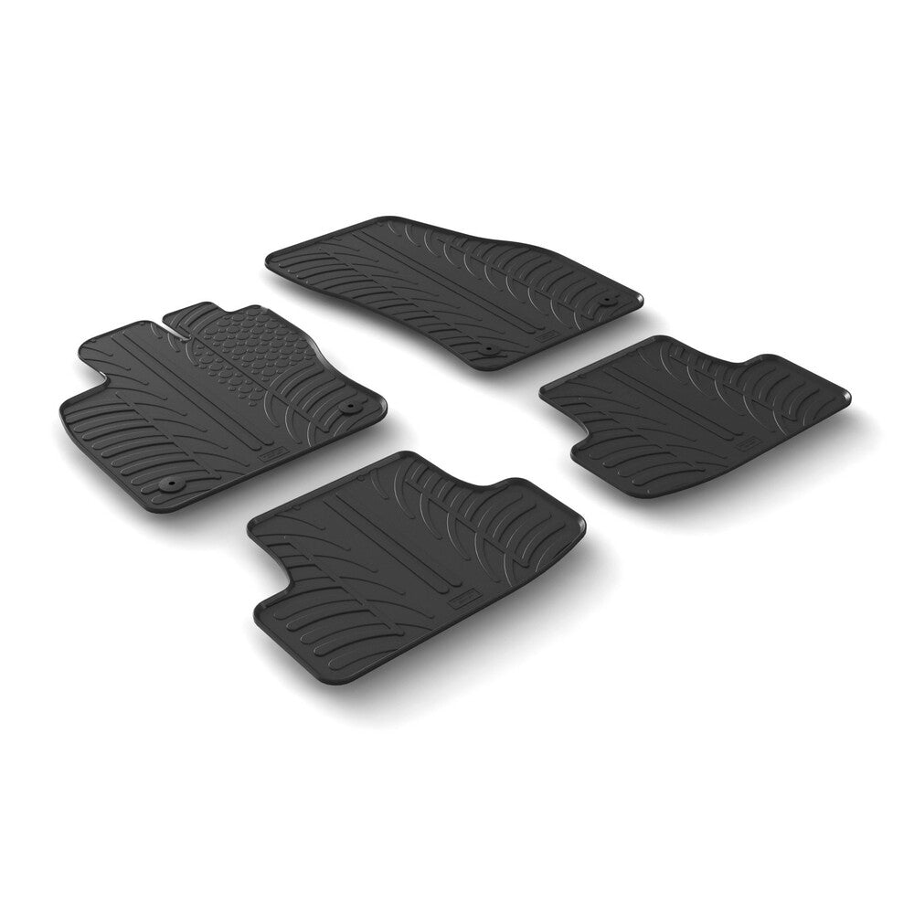 24491 - Set tappeti su misura in gomma - compatibile per Audi Q2 (11/16>04/26) - Audi Q2 (11/16>04/26)