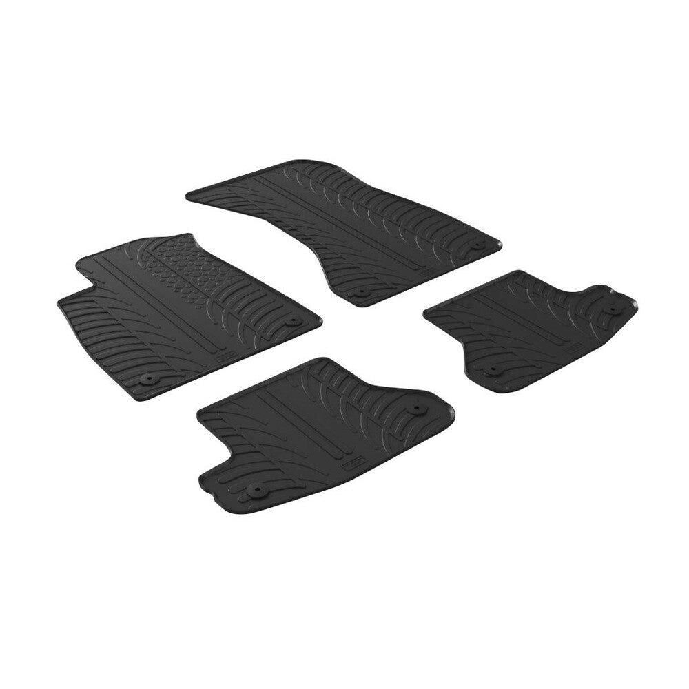 24498 - Set tappeti su misura in gomma - compatibile per Audi A5 Cabrio (03/17>09/24) - Audi A5 Coupè (09/16>09/24)