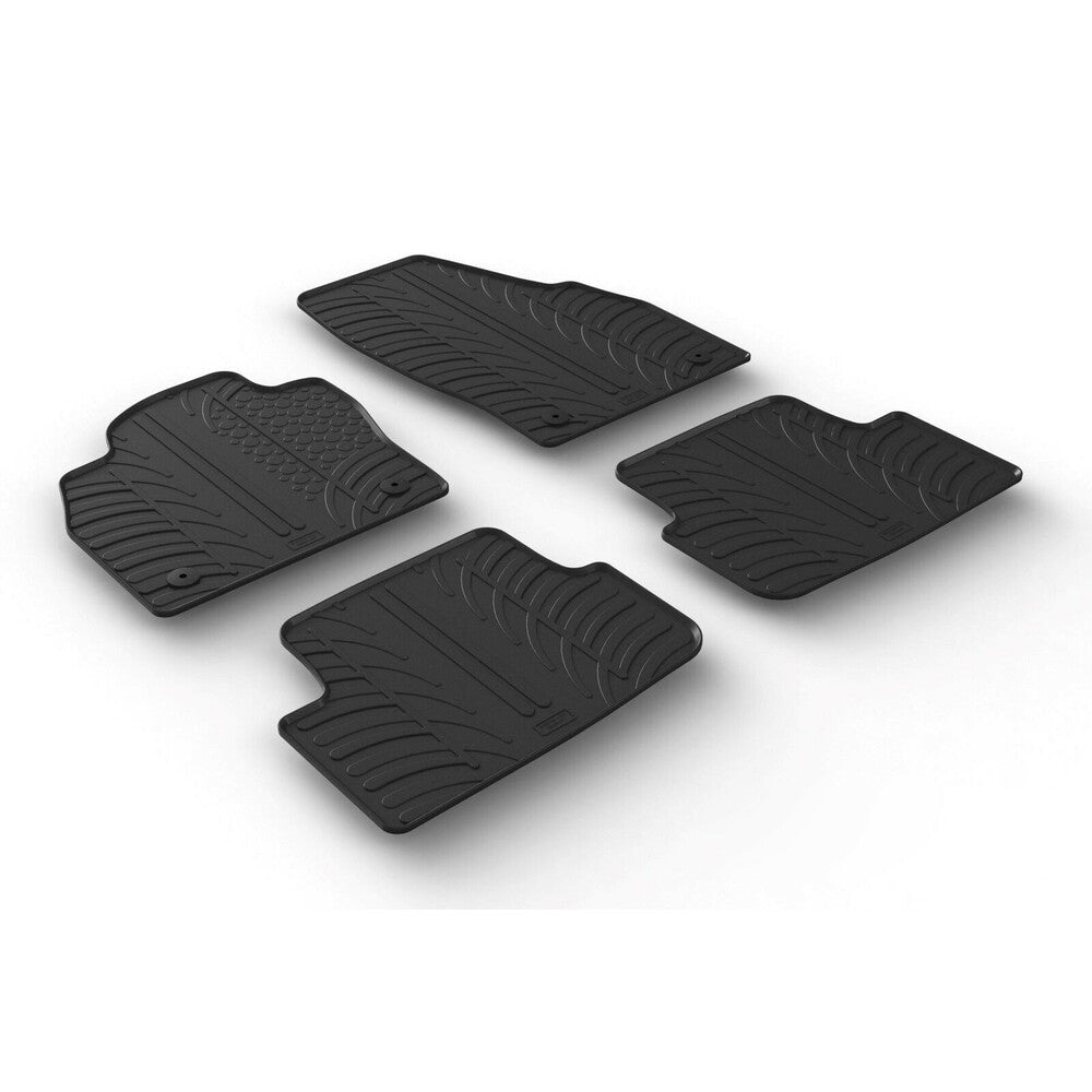 24504 - Set tappeti su misura in gomma - compatibile per Volkswagen Polo 5p (10/17>) - Volkswagen Polo 5p (10/17>)