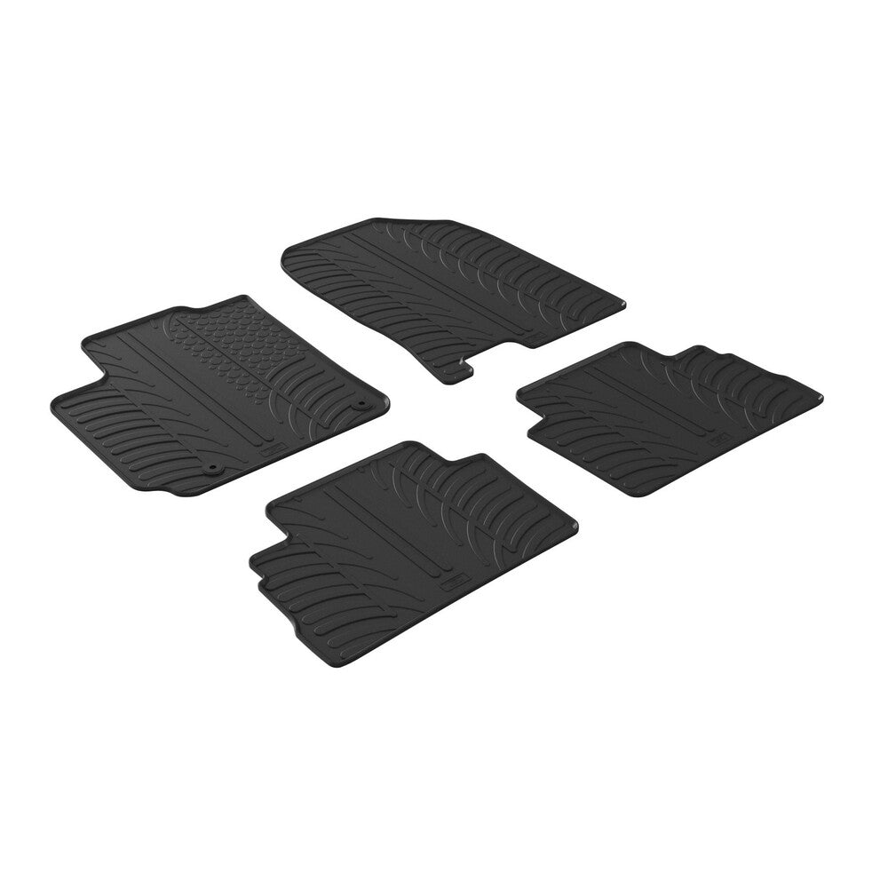 24517 - Set tappeti su misura in gomma - compatibile per Hyundai Kona (10/17>06/23)