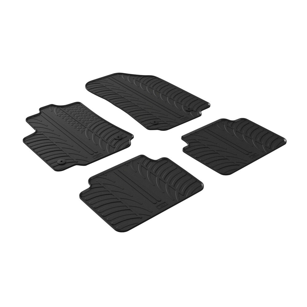24519 - Set tappeti su misura in gomma - compatibile per Citroen C3 Aircross (10/17>07/24)