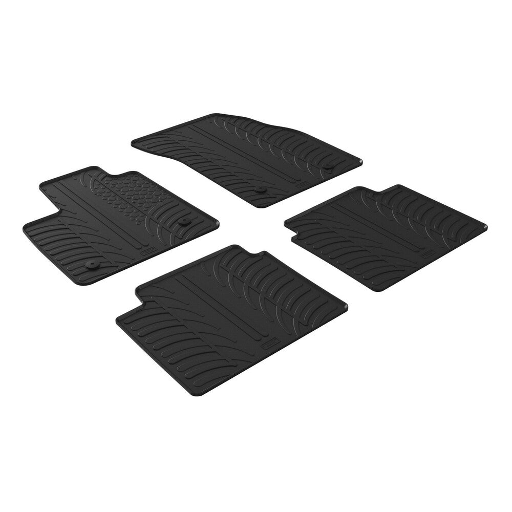 24521 - Set tappeti su misura in gomma - compatibile per Ford Focus 5p (06/18>09/21) - Ford Focus sw (06/18>09/21) - Ford Focus 5p (10/21>) - Ford Focus sw (10/21>)