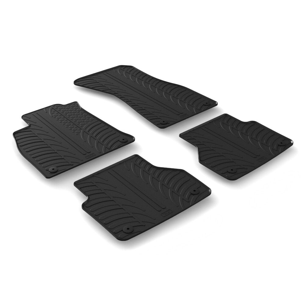 24522 - Set tappeti su misura in gomma - compatibile per Audi A6 4p (07/18>05/25) - Audi A6 Avant (08/18>04/25) - Audi A7 Sportback (04/18>04/25) - Audi A6 Allroad (09/19>09/24)