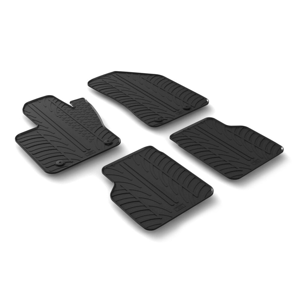 24533 - Set tappeti su misura in gomma - compatibile per Jeep Compass (07/17>05/25)