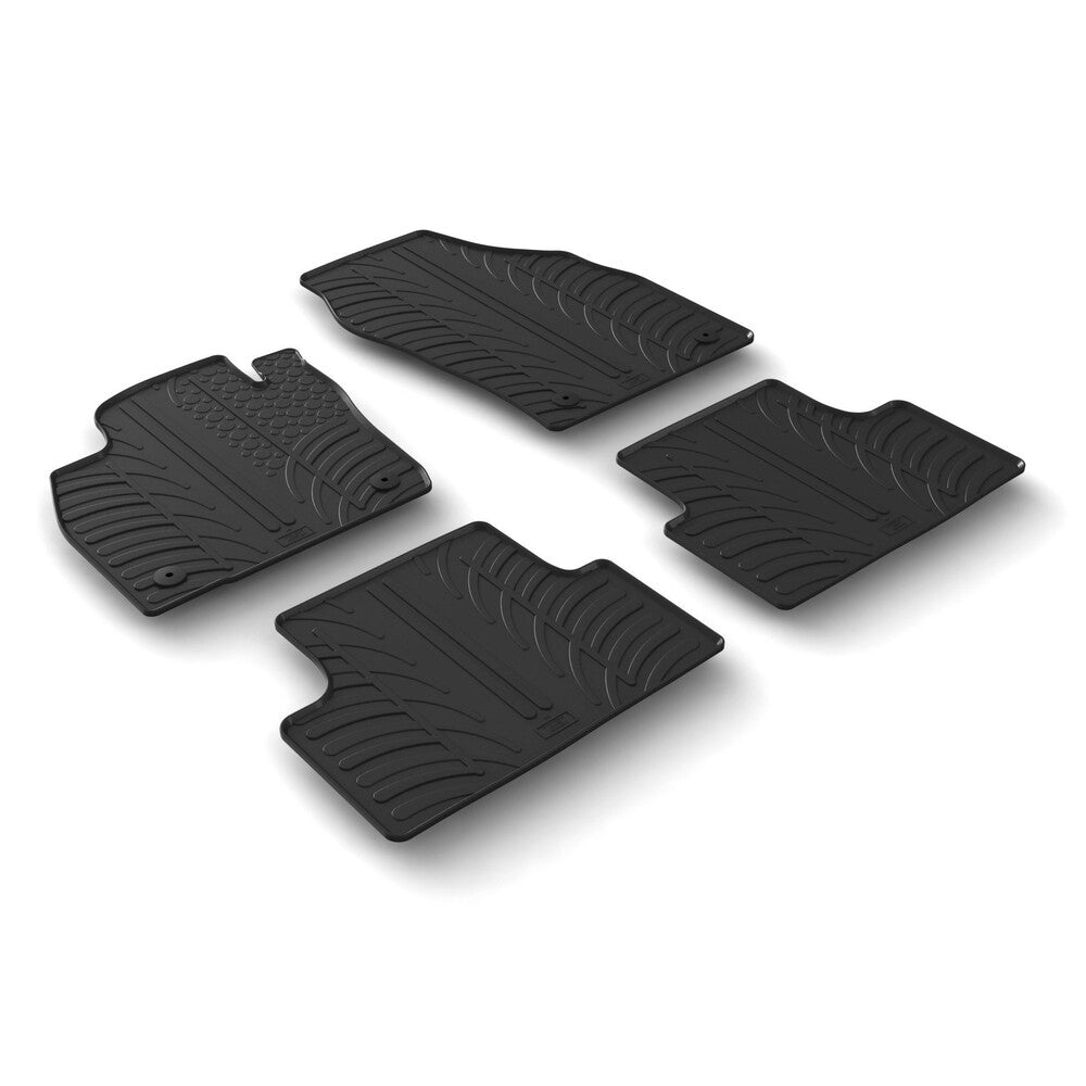 24534 - Set tappeti su misura in gomma - compatibile per Volkswagen T-Cross (04/19>)