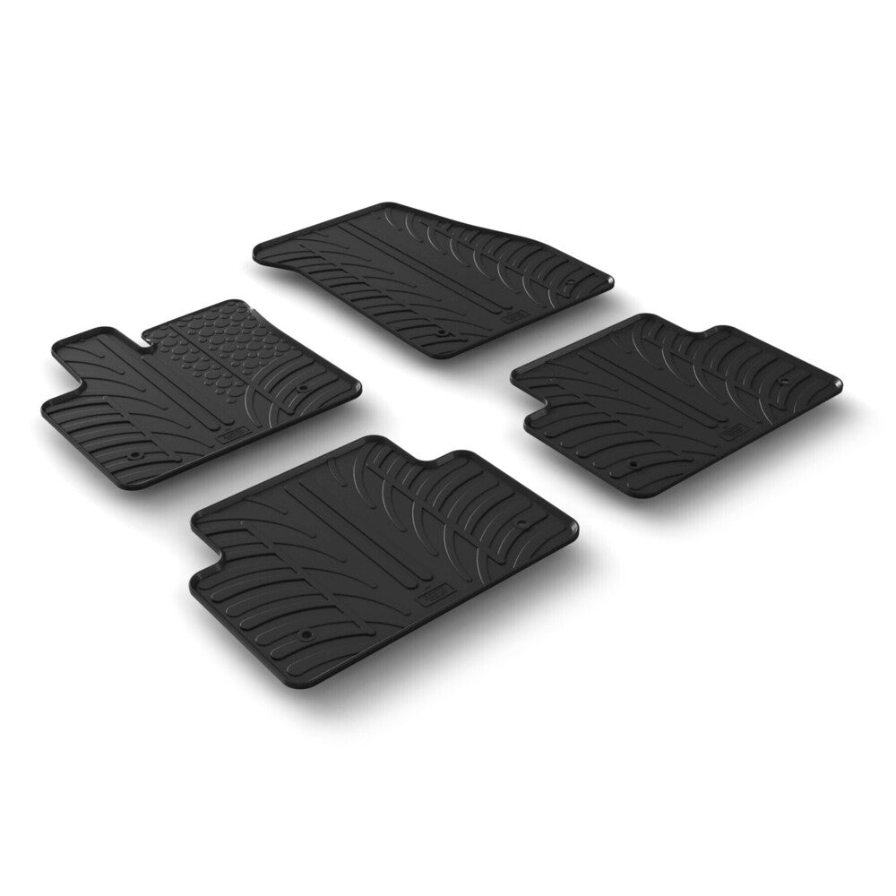 24535 - Set tappeti su misura in gomma - compatibile per Land Rover Evoque (01/19>)