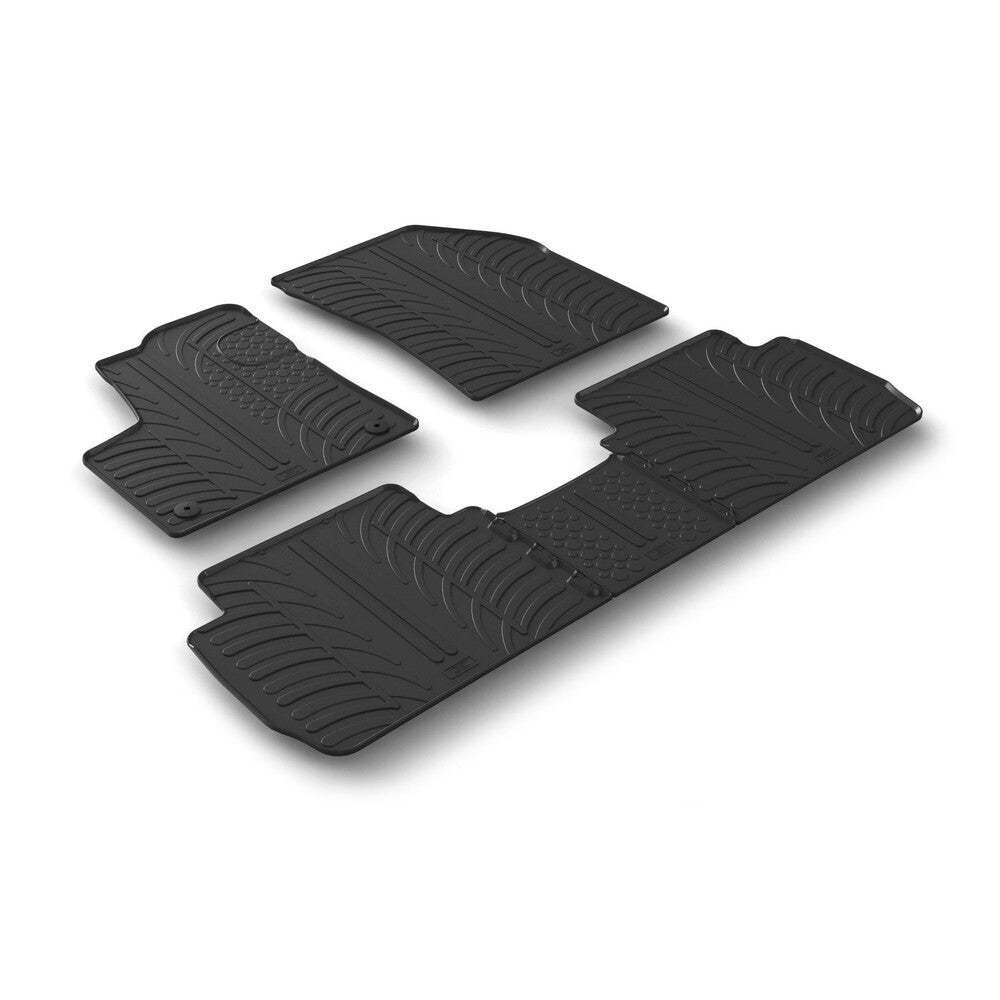 24538 - Set tappeti su misura in gomma - compatibile per Peugeot 5008 (01/17>08/24)